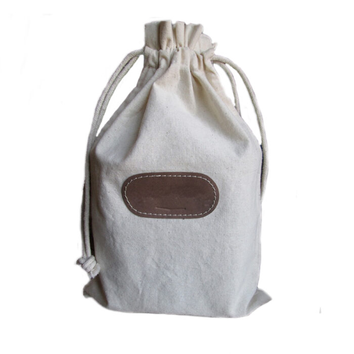 Bolsa mediana de algodón con aplicación